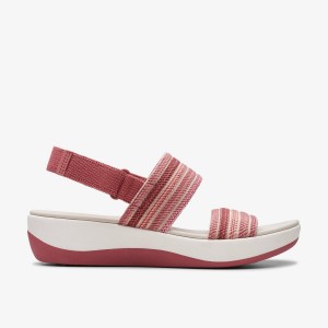 Clarks Arla Stroll Dusty Rose Combination Kadın Sandalet Pembe | 15492CWIT