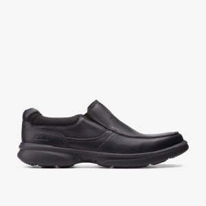 Clarks Bradley Free Black Tumbled Leather Erkek Elbise Ayakkabısı Siyah | 07465RHQY