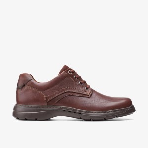 Clarks Brawley Pace Mahogany Leather Erkek Elbise Ayakkabısı Mahogany | 08726UGLM