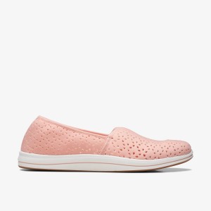 Clarks Breeze Emily Peach Kadın Makosen Ayakkabı Mercan | 37692BKCI