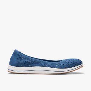 Clarks Breeze Roam Blue Kadın Makosen Ayakkabı Mavi | 81574KJPZ