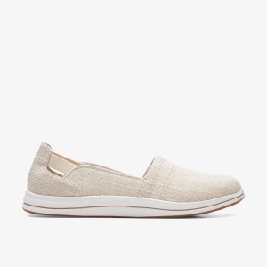 Clarks Breeze Step II Natural Interest Kadın Makosen Ayakkabı Bej Rengi | 68510GWUY