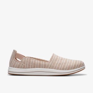 Clarks Breeze Step II Sand Kadın Makosen Ayakkabı Kahverengi | 25684EQKX