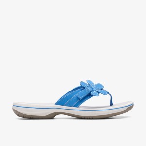 Clarks Brinkley Flora Blue Kadın Sandalet Mavi | 82401HBRD