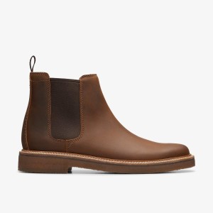 Clarks Clarkdale Easy Beeswax Leather Erkek Bot Beeswax | 13407TIED