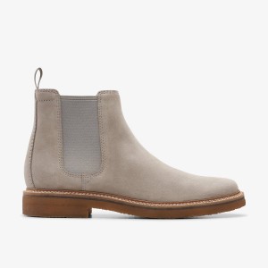 Clarks Clarkdale Easy Grey Erkek Elbise Ayakkabısı Gri | 83764KTRL