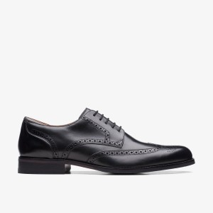 Clarks Craft Arlo Limit Black Leather Erkek Elbise Ayakkabısı Siyah | 14506FWLE