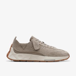 Clarks Craft Speed Light Grey Suede Erkek Spor Ayakkabı Açık Gri | 58720OYPX