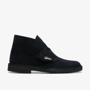 Clarks Desert Boot Black Suede Erkek Elbise Ayakkabısı Siyah | 05826VTUN