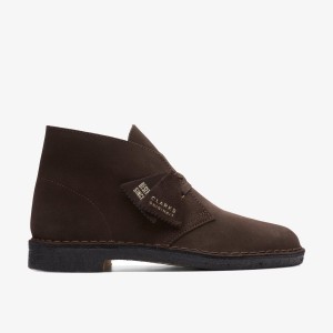 Clarks Desert Boot Brown Suede Erkek Elbise Ayakkabısı Kahverengi | 43567PARI