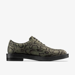 Clarks Martine Rose Mens Oxford 2 Green Textile Erkek Elbise Ayakkabısı Yeşil | 35287SHNK