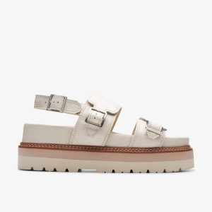 Clarks ORIANNA GLIDE Cream Interest Kadın Platform Ayakkabı Krema | 90421EZKO