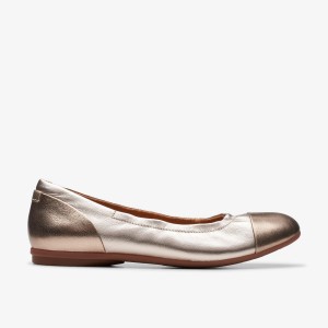 Clarks Rena Jazz Metallic Multicolour Kadın Makosen Ayakkabı Metal | 32417IZAW