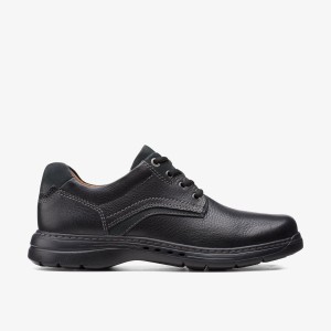 Clarks Un Brawley Pace Black Leather Erkek Elbise Ayakkabısı Siyah | 36294QVON