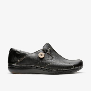 Clarks Un Loop Black Kadın Clog Terlik Siyah | 24789TYMC