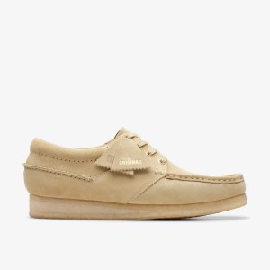 Clarks Wallabee Boat Maple Suede Erkek Wallabees Maple | 18659NGSP