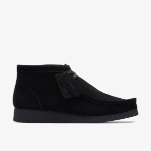 Clarks Wallabee EVO Boot Black Suede Erkek Bot Siyah | 98617HOCL