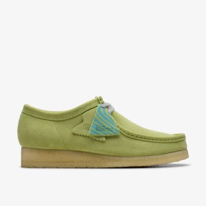 Clarks Wallabee Pale Lime Suede Erkek Wallabees undefined | 21687SBAR