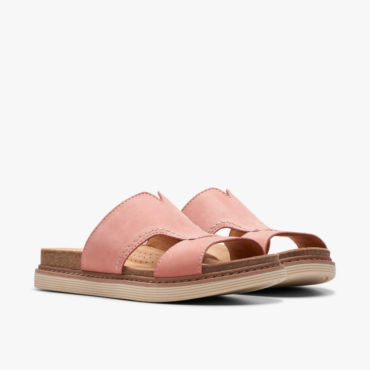 Clarks Arwell Walk Peach Nubuck Kadın Sandalet Mercan | 42695KUAM