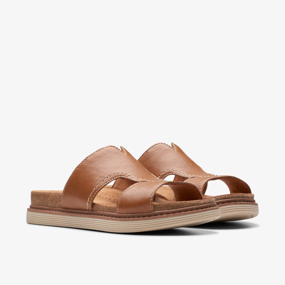 Clarks Arwell Walk Tan Leather Kadın Sandalet Kahverengi | 71023PSKZ