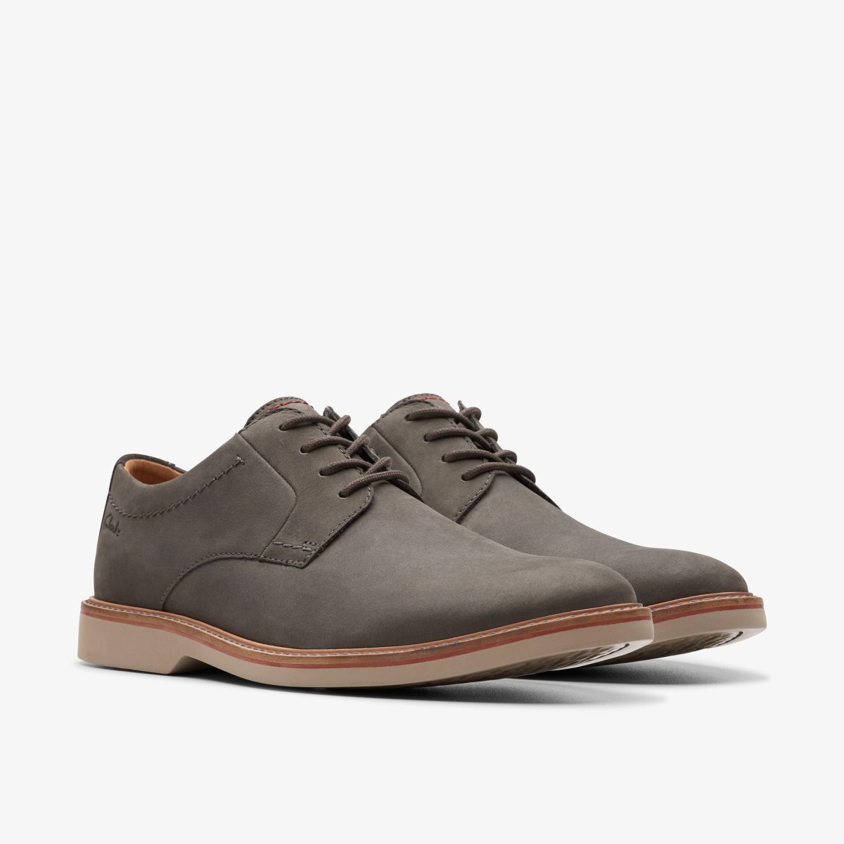 Clarks Atticus LT Lace Dark Grey Nubuck Erkek Elbise Ayakkabısı Koyu Gri | 74839JNIZ