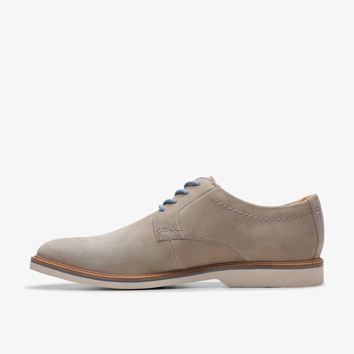 Clarks Atticus LT Lace Grey Nubuck Erkek Elbise Ayakkabısı Gri | 79268WRHK