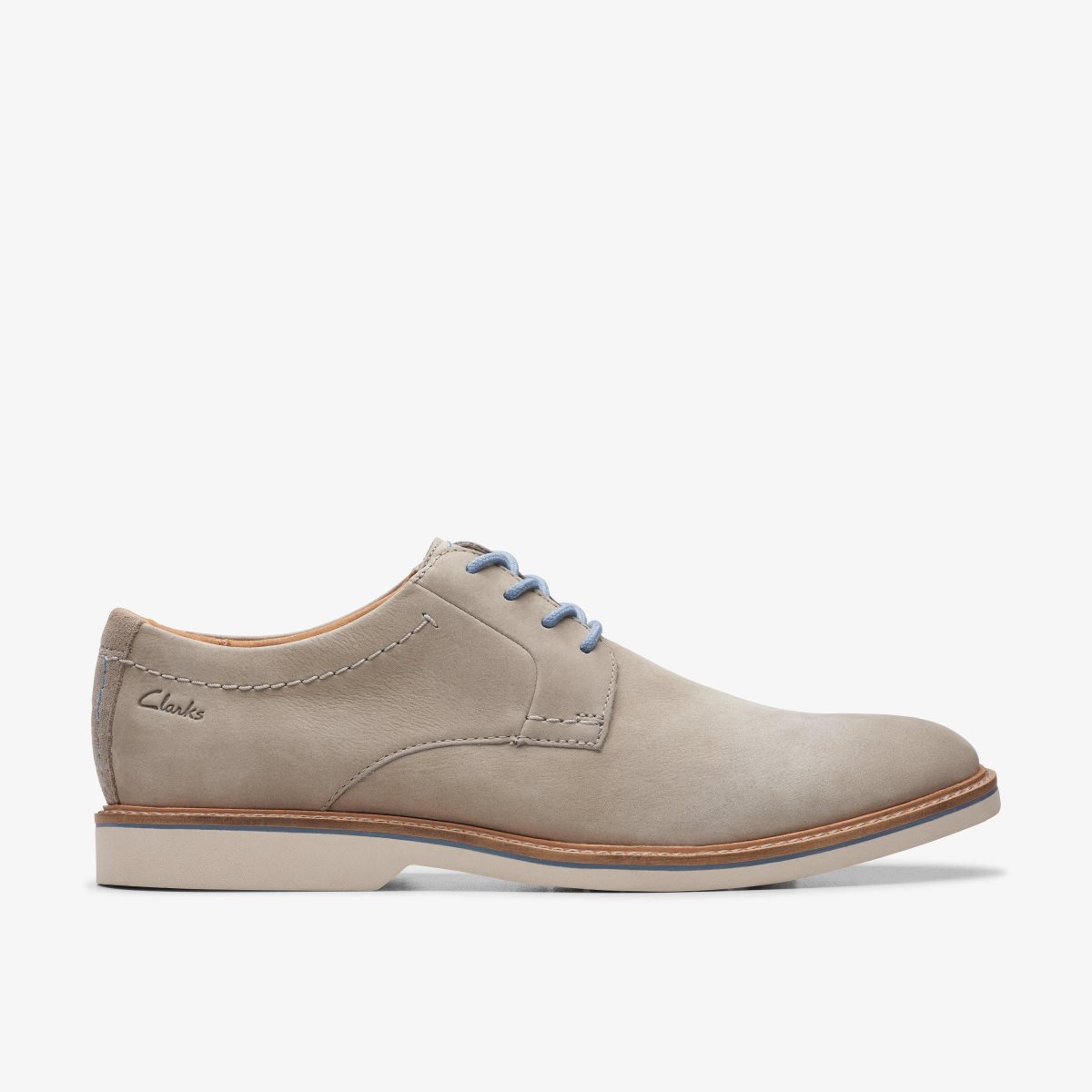 Clarks Atticus LT Lace Grey Nubuck Erkek Elbise Ayakkabısı Gri | 79268WRHK