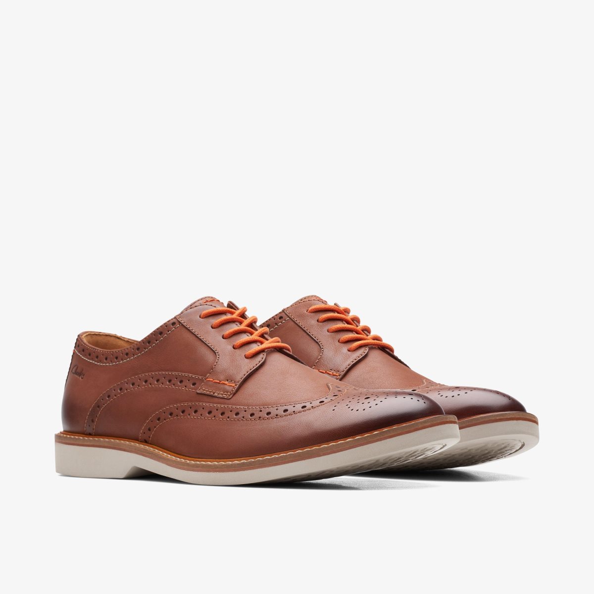 Clarks Atticus LT Limit Dark Tan Leather Erkek Elbise Ayakkabısı Koyu Kahverengi | 12583ZDVI