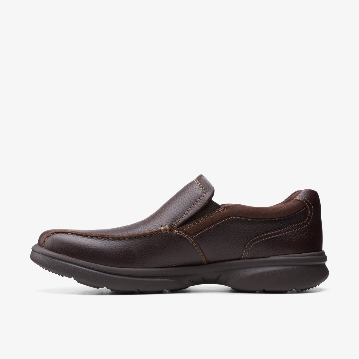 Clarks Bradley Step Dark Brown Tumbled Erkek Elbise Ayakkabısı Koyu Kahverengi | 39768MOXE