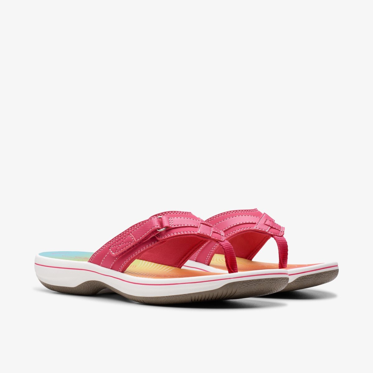 Clarks Breeze Sea Brt Pink Ombre Kadın Sandalet Pembe | 26398WIFQ