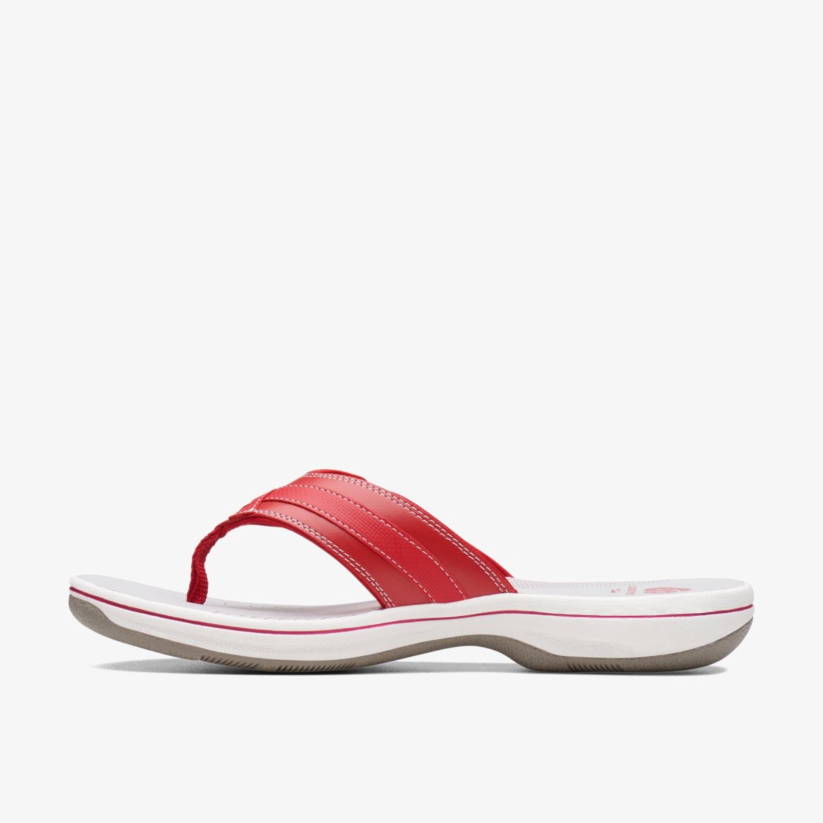 Clarks Breeze Sea Red Synthetic Kadın Sandalet Kırmızı | 82561JLZX