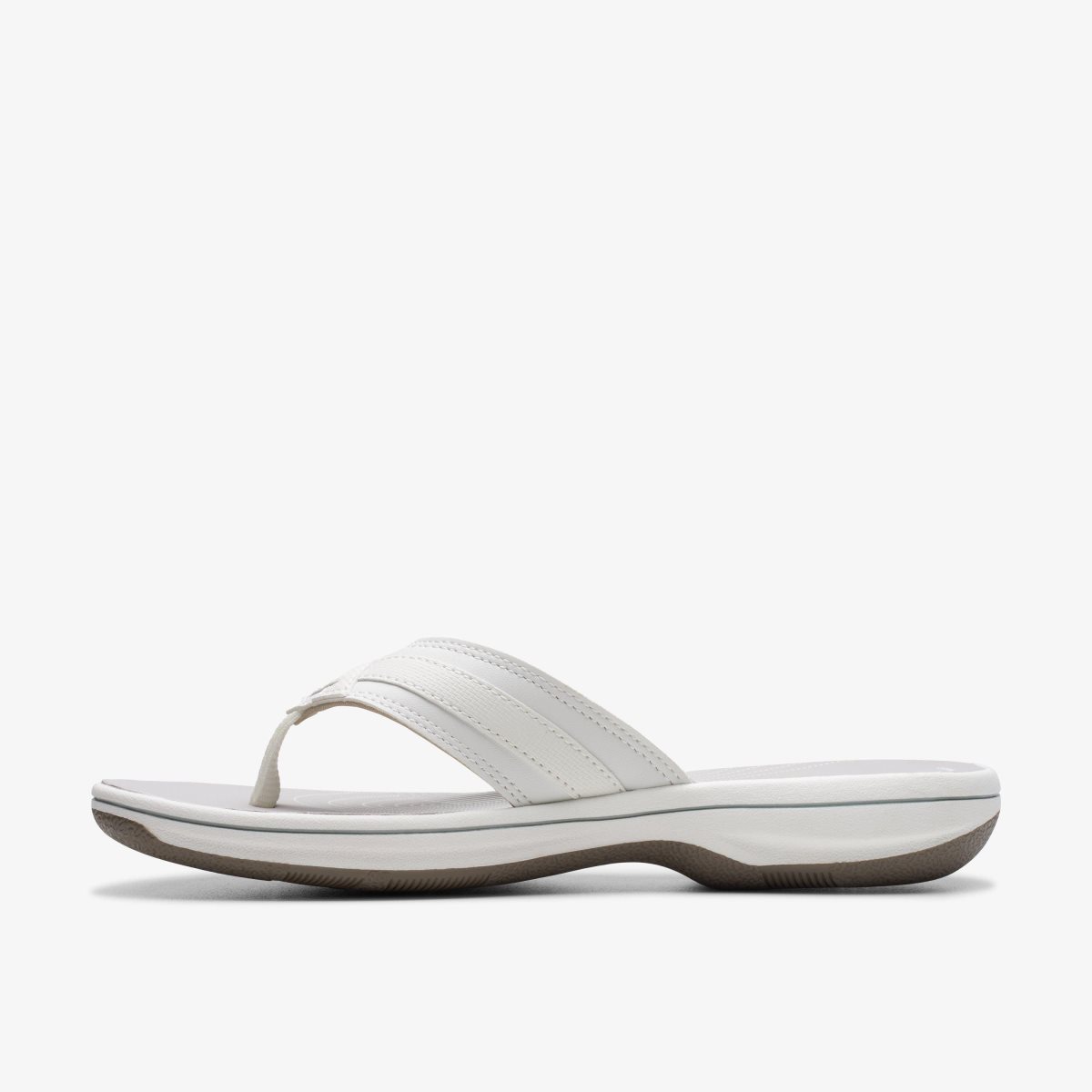 Clarks Breeze Sea White Synthetic Kadın Sandalet Beyaz | 45093AIVS