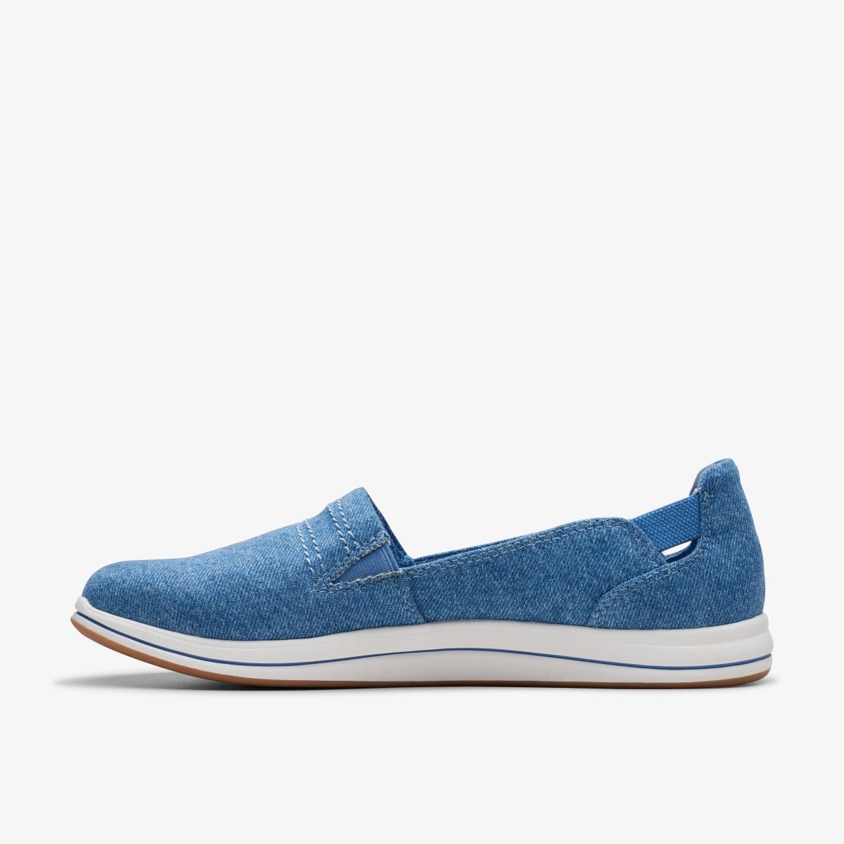 Clarks Breeze Step II Blue Interest Kadın Makosen Ayakkabı Mavi | 69718OAUQ