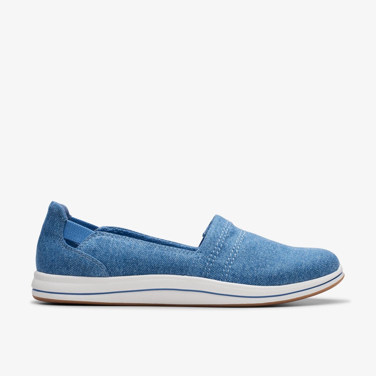 Clarks Breeze Step II Blue Interest Kadın Makosen Ayakkabı Mavi | 69718OAUQ