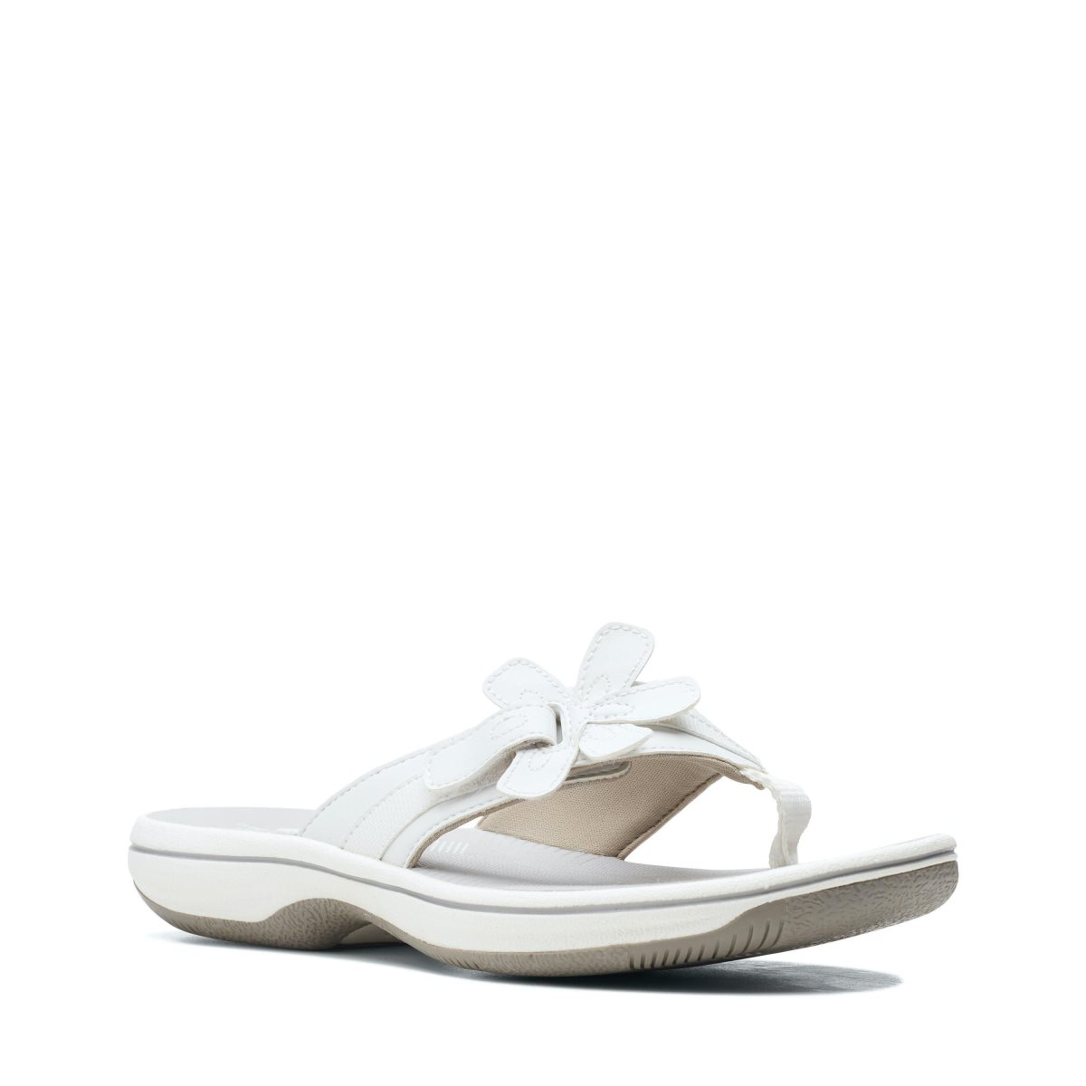 Clarks Brinkley Flora White Kadın Sandalet Beyaz | 41839OSAN