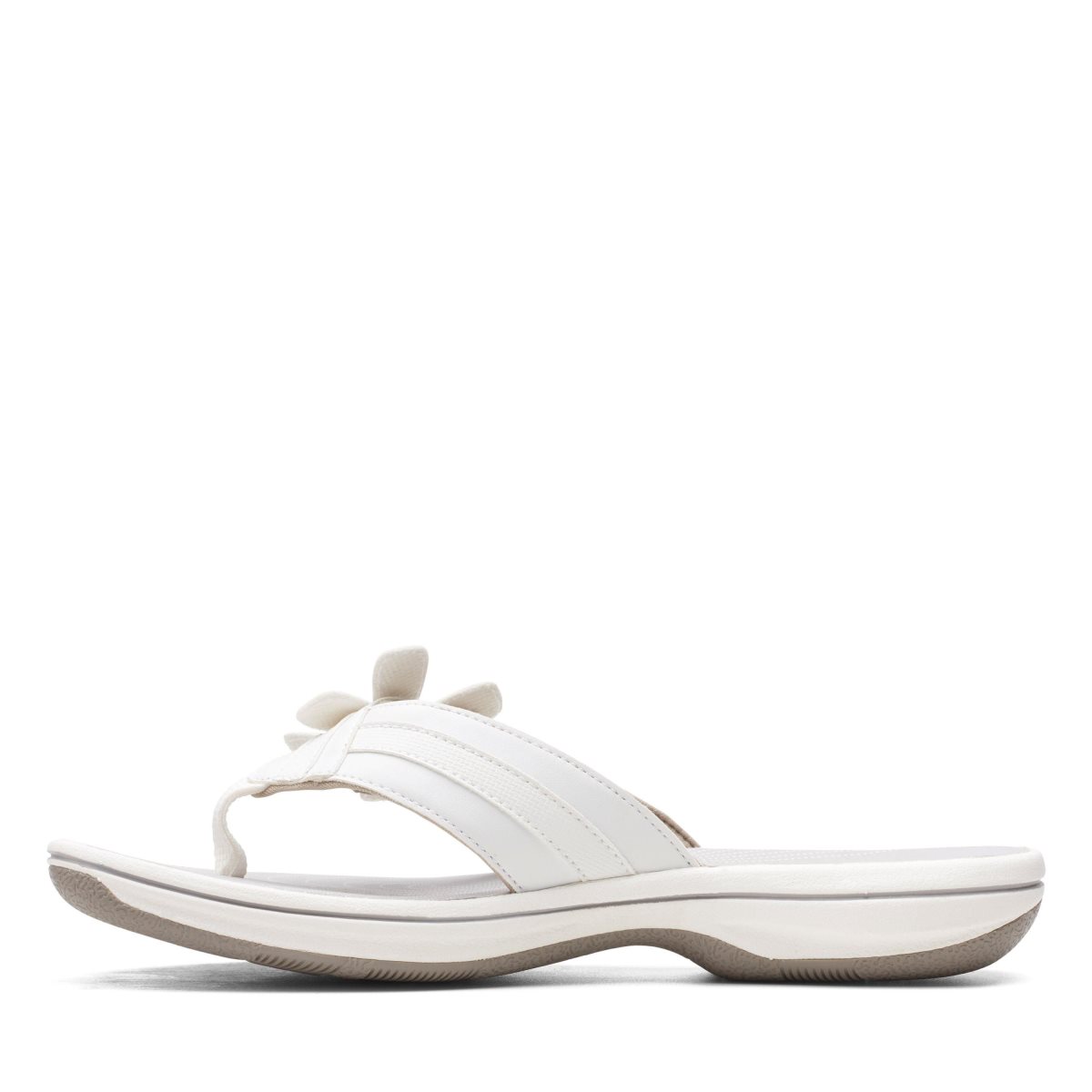 Clarks Brinkley Flora White Kadın Sandalet Beyaz | 41839OSAN