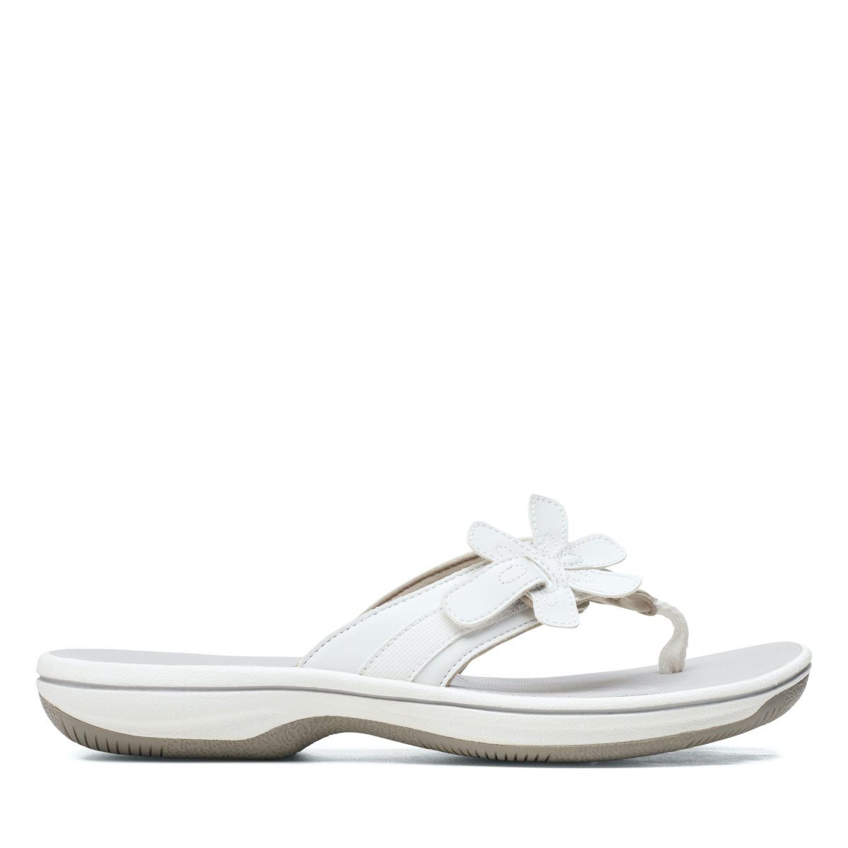 Clarks Brinkley Flora White Kadın Sandalet Beyaz | 41839OSAN