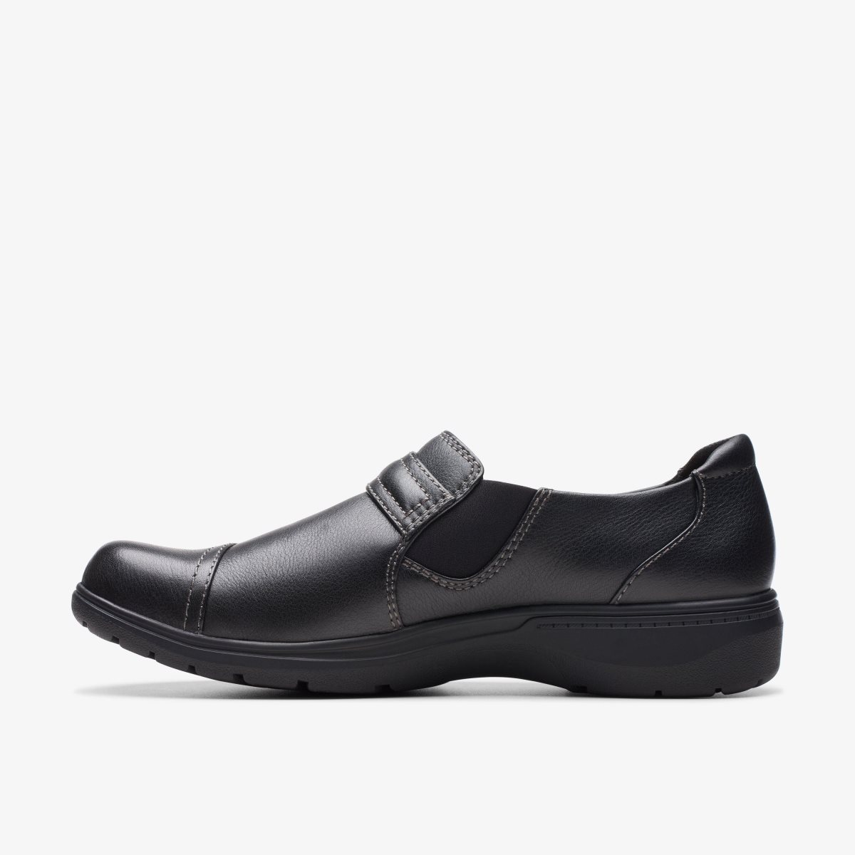 Clarks Carleigh Pearl Black Leather Kadın Clog Terlik Siyah | 72940MKNW