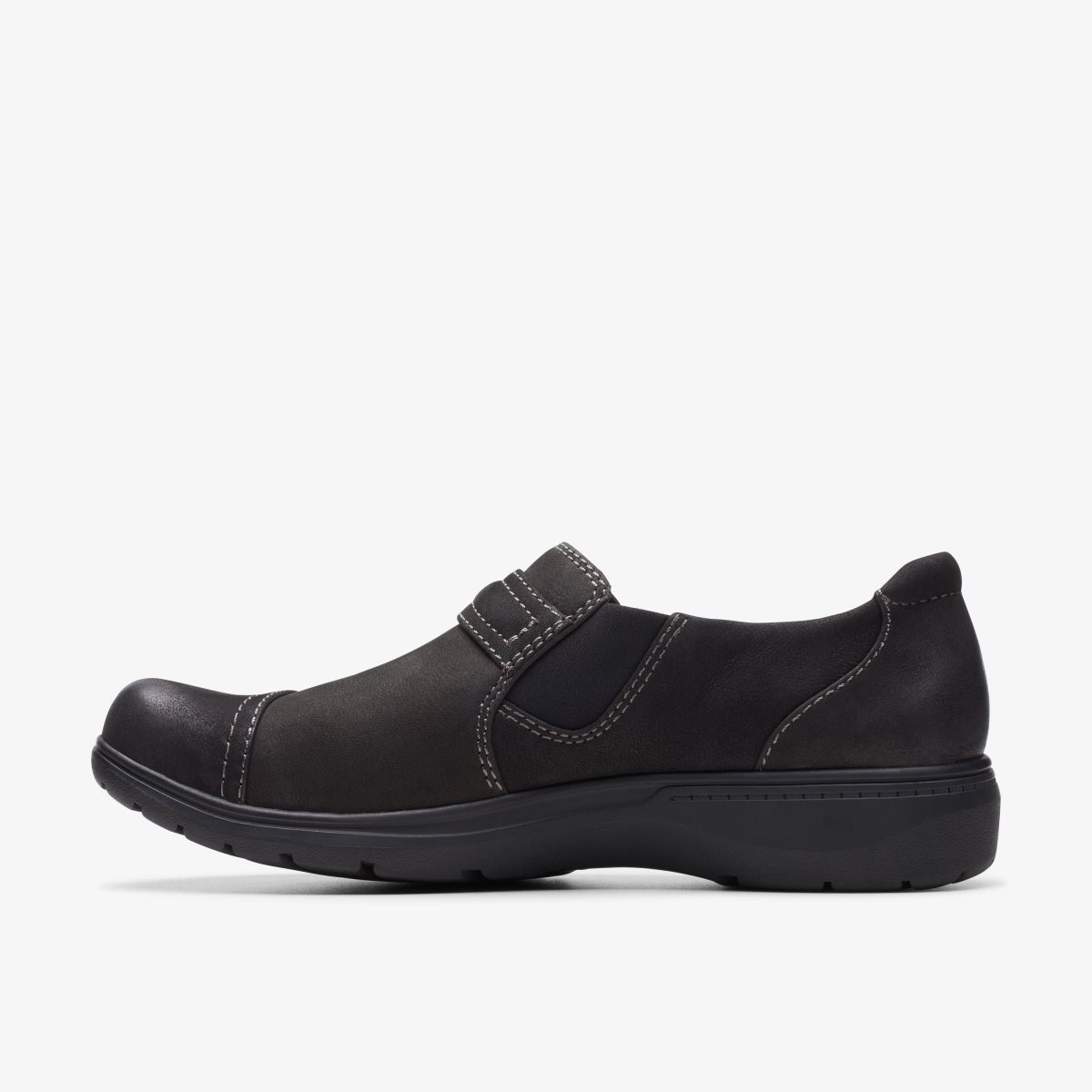 Clarks Carleigh Pearl Black Nubuck Kadın Clog Terlik Siyah | 20349SINB