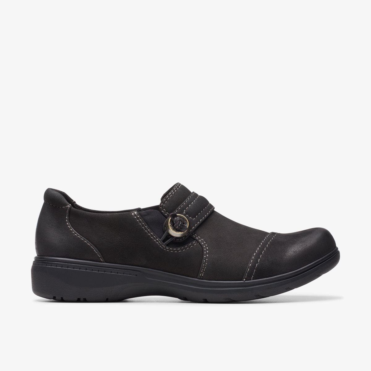 Clarks Carleigh Pearl Black Nubuck Kadın Clog Terlik Siyah | 20349SINB