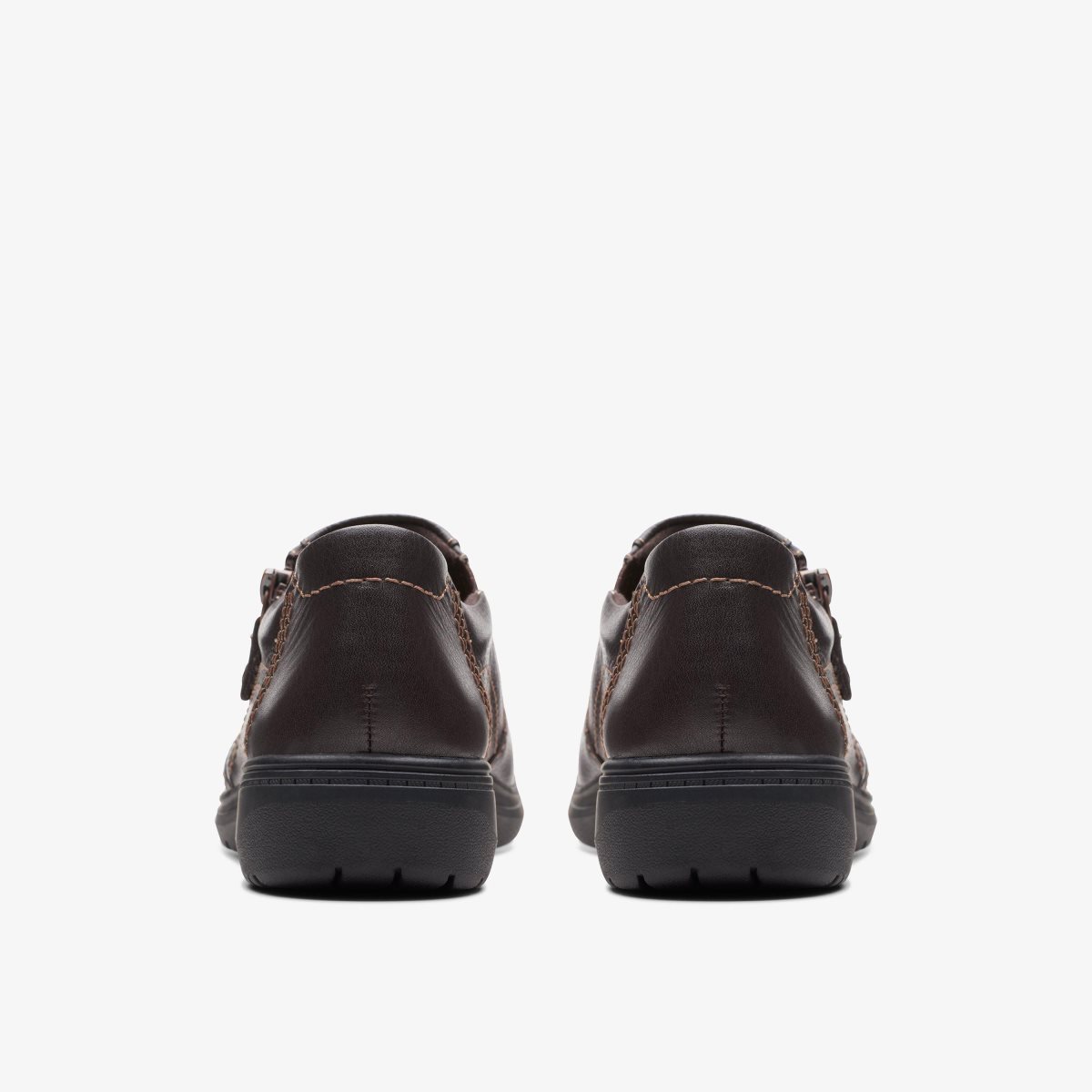 Clarks Carleigh Ray Dark Brown Leather Kadın Clog Terlik Koyu Kahverengi | 02748REXV