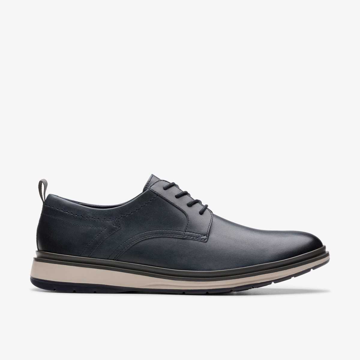 Clarks Chantry Lo Navy Leather Erkek Elbise Ayakkabısı Lacivert | 04239RLUQ