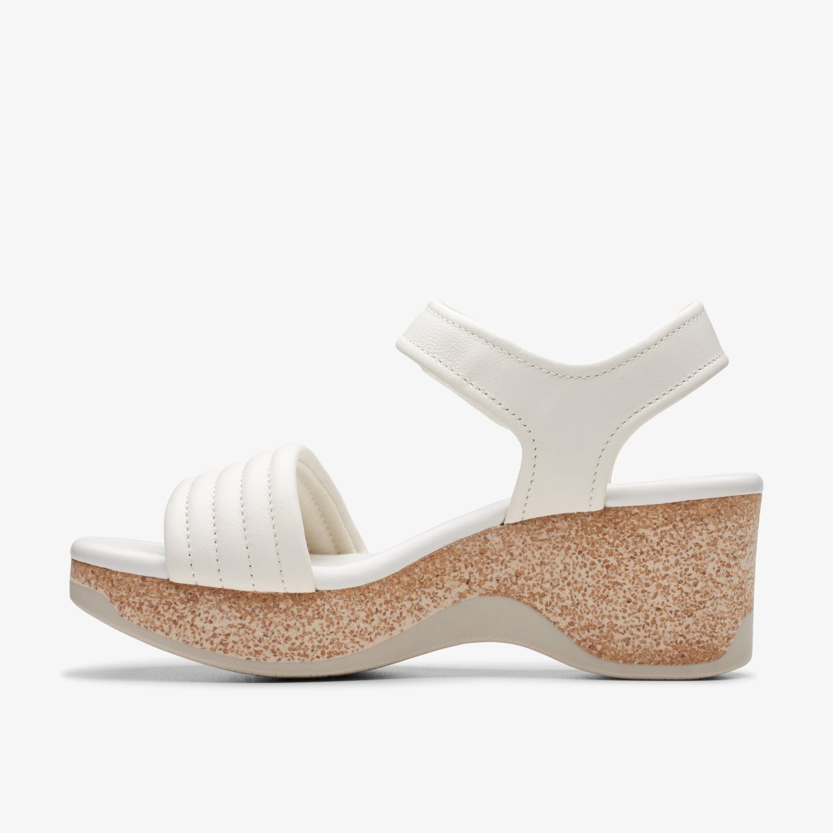 Clarks Chelseah Gem Off White Leather Kadın Dolgu Topuklu Beyaz | 98213KQVS