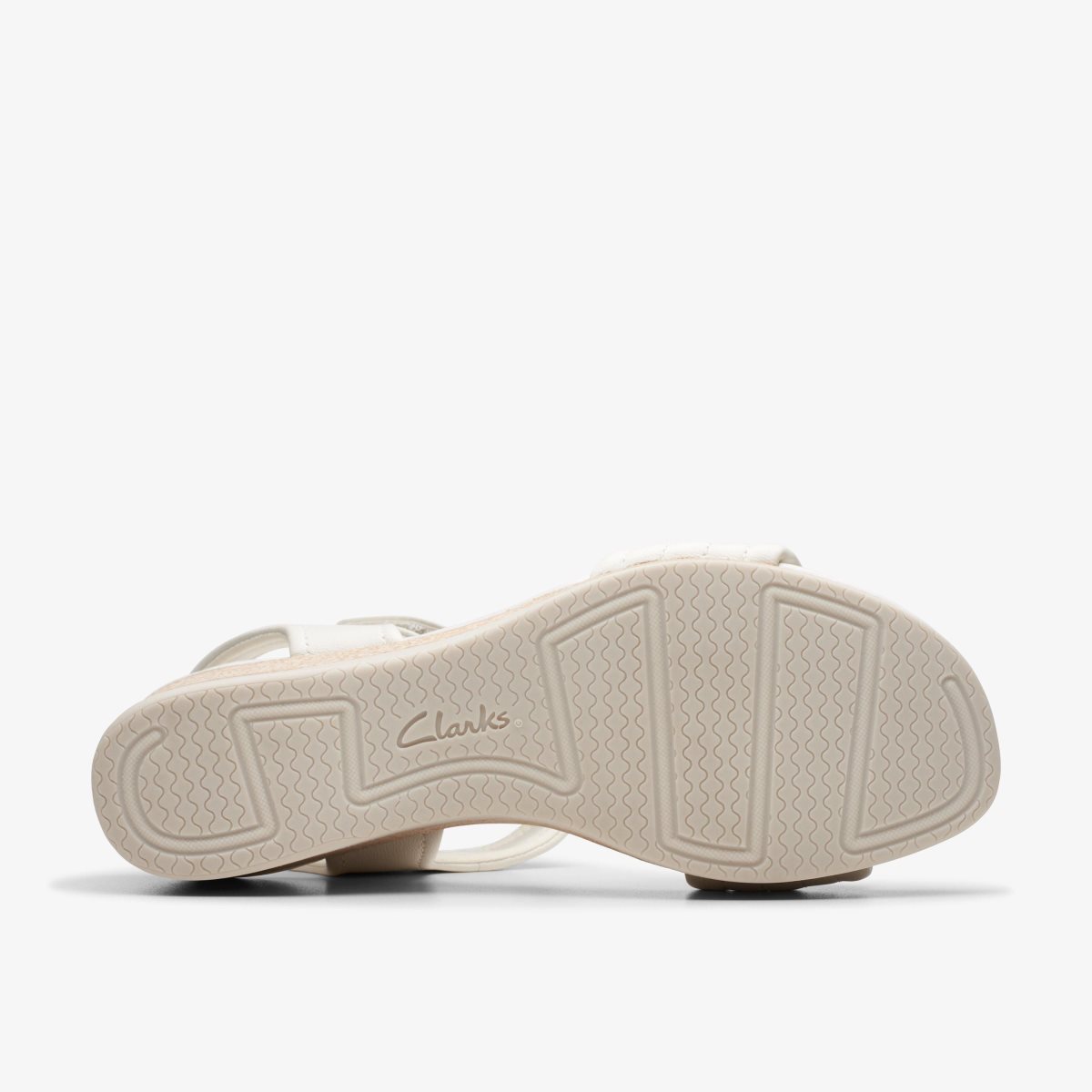 Clarks Chelseah Gem Off White Leather Kadın Dolgu Topuklu Beyaz | 98213KQVS