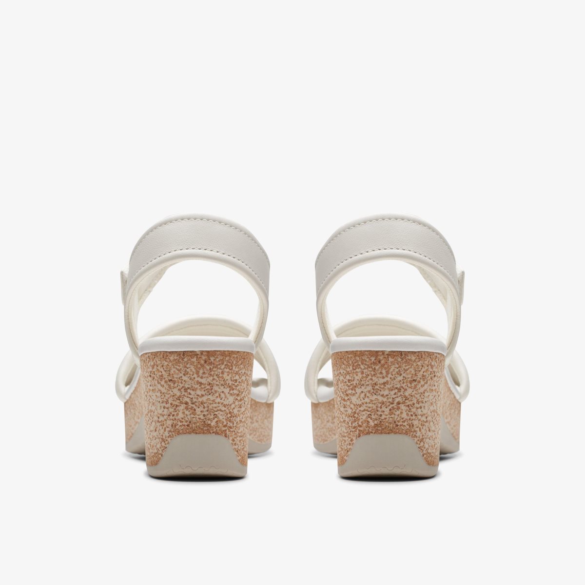 Clarks Chelseah Gem Off White Leather Kadın Dolgu Topuklu Beyaz | 98213KQVS