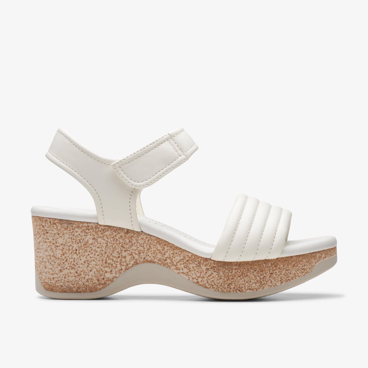 Clarks Chelseah Gem Off White Leather Kadın Dolgu Topuklu Beyaz | 98213KQVS