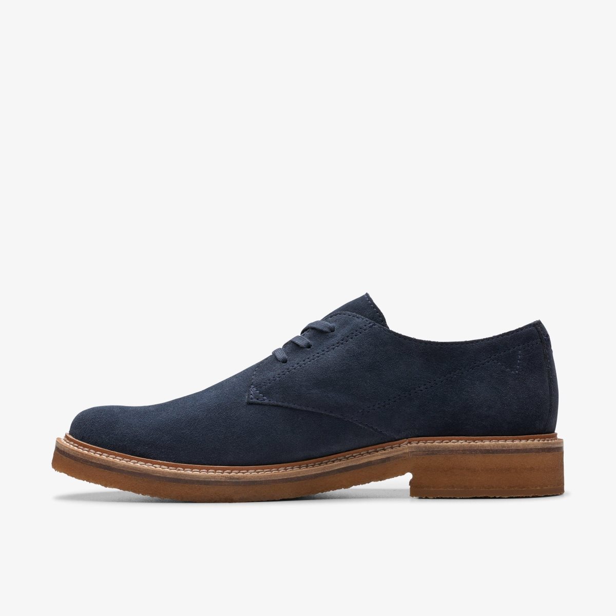 Clarks Clarkdale Derby Navy Suede Erkek Elbise Ayakkabısı Lacivert | 48019FKRB