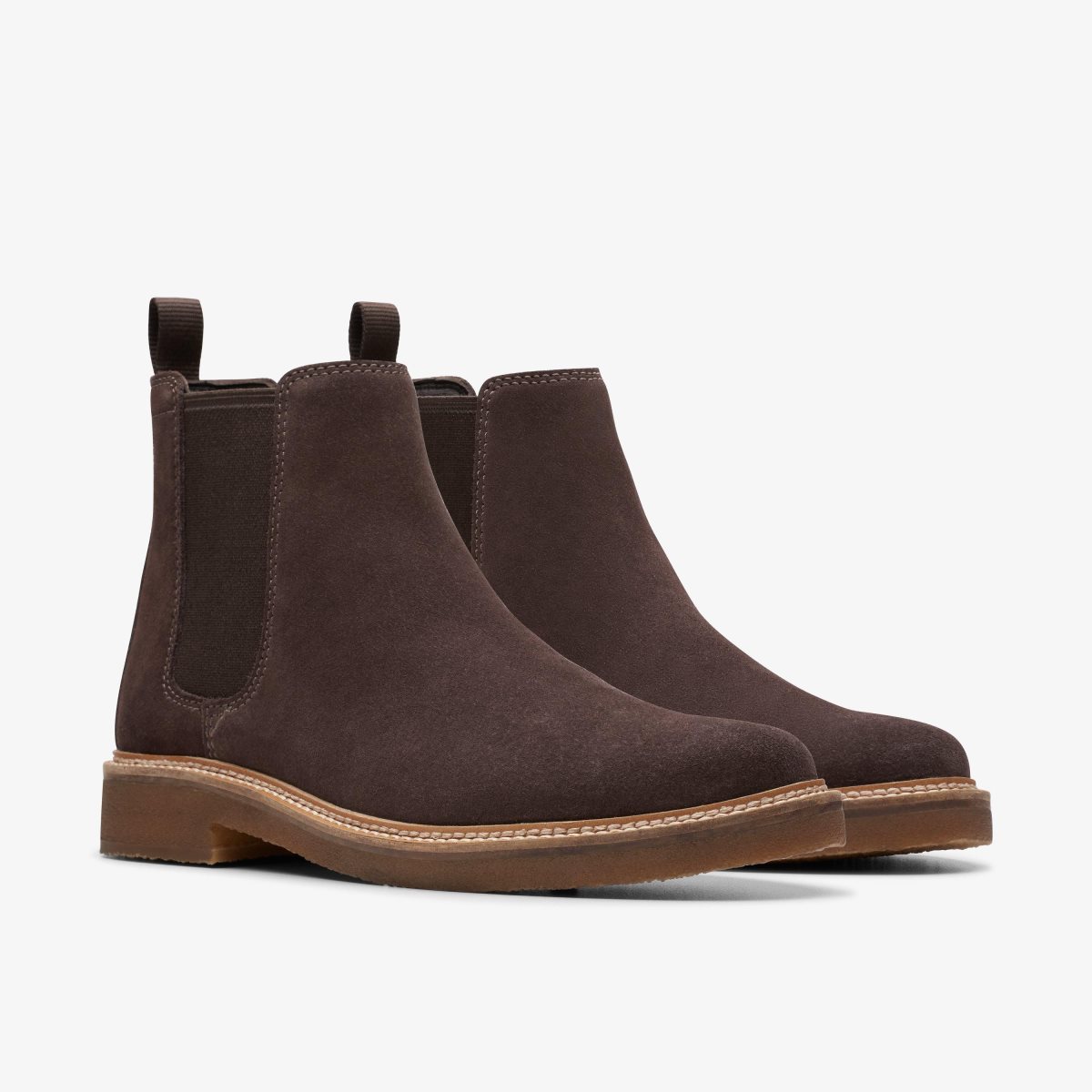 Clarks Clarkdale Easy Dark Brown Suede Erkek Elbise Ayakkabısı Koyu Kahverengi | 86470VZUR