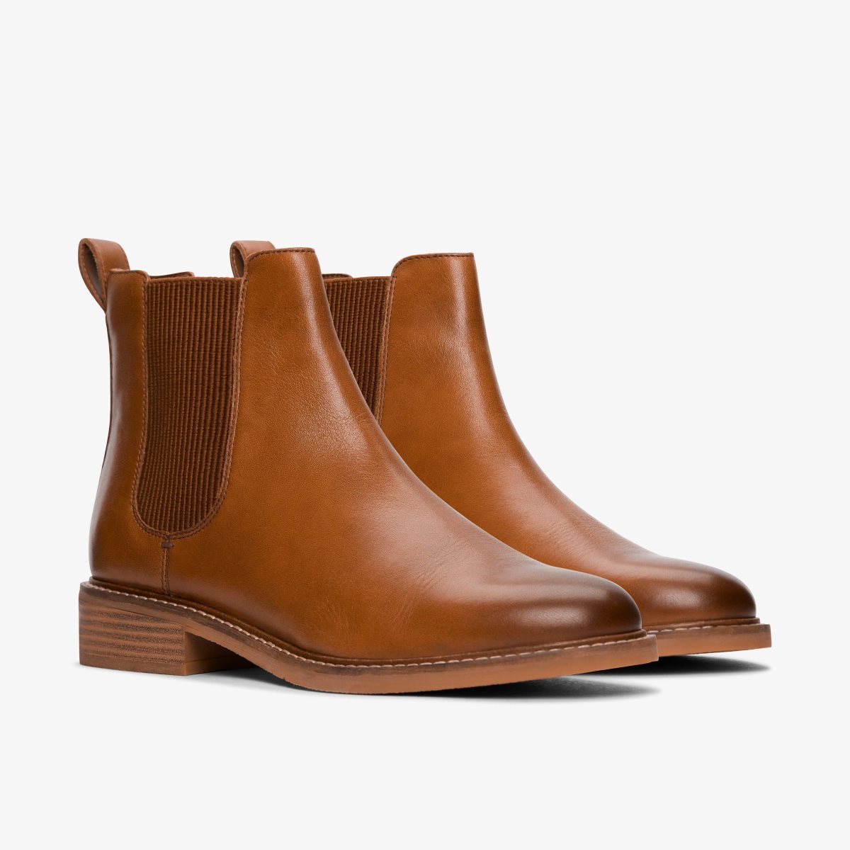 Clarks Cologne Arlo 2 Tan Leather Kadın Bot Kahverengi | 04976YIKX