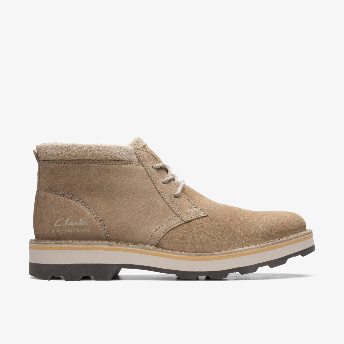 Clarks Corston DB Waterproof Sand Warmlined Erkek Bot Kahverengi | 64923QVPG